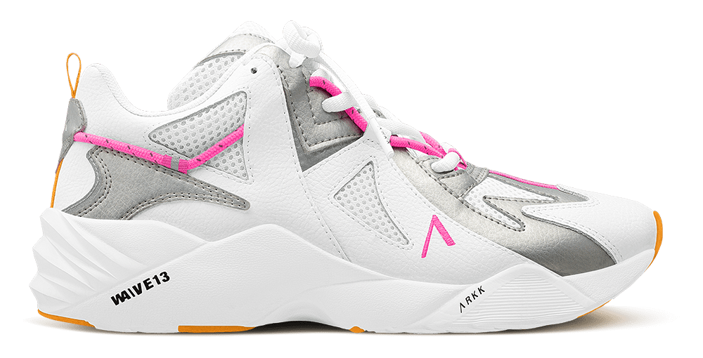 ARKK Collection Tuzon Leather W13 | White Silver Vivid Pink | Women Tuzon